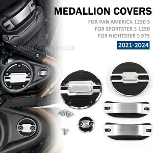 メダリオンカバープロテクターハーレーツーリングスポーツスターS 1250 RH1250 2021-2024用 Medallion Covers Protector For Harley Touring Sportster S 1250 RH1250 2021-2024 【並行輸入品】