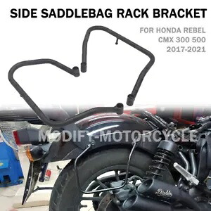 サドルバッグサポートバーマウントブラケットホンダ反乱 CMX 300 500 2017-2021 Saddlebag Support Bar Mount Bracket For HONDA REBEL CMX 300 500 2017-2021 【並行輸入品】