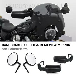 バックミラーハンドガードシールドハーレーナイトスター 975 RH975S 2022-2024 Rear View Mirror Handguards Shields For Harley Nightster 975 RH975S 2022-2024 【並行輸入品】 44,220円