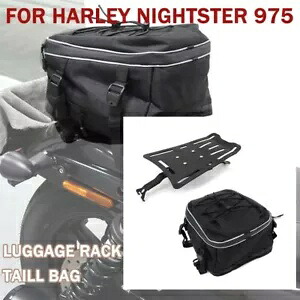 ハーレー Nightster975 RH975S 2022-24 リア荷物ラックと収納袋セット For Harley Nightster975 RH975S 2022-24 Rear Luggage Rack With Storage Bag Set 【並行輸入品】