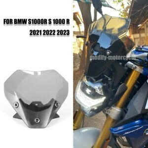 BMW S1000R S 1000 R 2021-2023 フロントスポーツスクリーンフロントガラスディフレクターグレー FOR BMW S1000R S 1000 R 2021-2023 Front Sport Screen Windshields Deflector Gray 【並行輸入品】