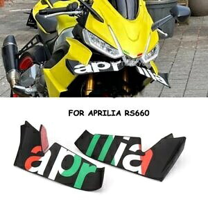 オートバイフロントウイングレット空力ウイングキットスポイラーアプリリア RS660 RS 660 Motorcycle Front Winglet Aerodynamic Wing Kit Spoiler For Aprilia RS660 RS 660 【並行輸入品】