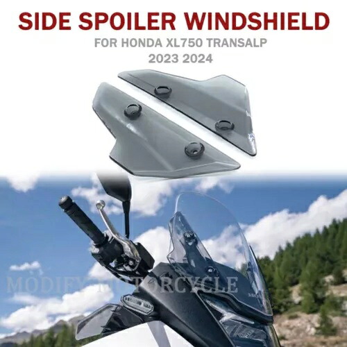 サイドスポイラースクリーンウィンドディフレクターフロントガラスホンダ XL750 2023 2024 Side Spoiler Screen Wind Deflector Windshield For Honda XL750 2023 2024 【並行輸入品】