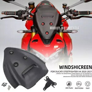 オートバイフロントガラススポーツスクリーンドゥカティストリートファイター V4 /V4S 2020-2023 Motorcycle Windshield Sport Screen For DUCATI Streetfighter V4 /V4S 2020-2023 【並行輸入品】