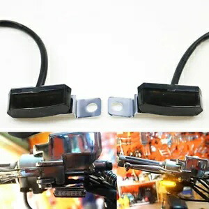 クローム LED 流れるミニレバーマウントターンシグナルライトハーレーホンダ CB カスタム Chrome LED Flowing Mini Lever Mount Turn Signal Light For Harley Honda CB Custom 【並行輸入品】