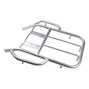 シルバー荷物ラックバックブラケットキャリアホンダ XR250 XR400 オフロード 96-04 Silver Luggage Rack Back Bracket Carrier For Honda XR250 XR400 Off-Road 96-04 【並行輸入品】