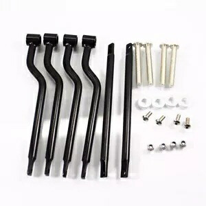 ブラック サドルバッグ サポート バー マウント ブラケット クルーザー チョッパー レベル シャドウ バルカン VN Black Saddlebag Support Bar Mount Bracket Cruiser Chopper Rebel Shadow Vulcan VN 【並行輸入品】