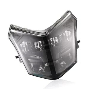 煙 12V LED バイクフロントヘッドライトランプ三陽 SYM VF3I 185 スクーター用 Smoke 12V LED Motorbike Front Headlight Lamp For Sanyang SYM VF3I 185 Scooter 【並行輸入品】