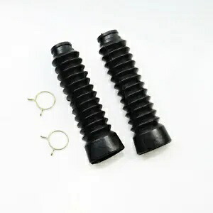 ブラック ダスト ジャケット カバー フロント フォーク ブーツ GN125 GN オフロード デュアル スポーツ用 Black Dust Jacket Cover Front Fork Boots For GN125 GN Off Road Dual Sport 【並行輸入品】