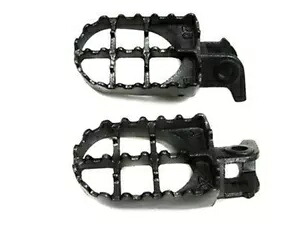 ダートバイクグレースチールフットペグフットレストホンダ CR125 CR250 CR500 88-94 CR 250 Dirt Bike Grey Steel FOOT PEGS FOOTREST For HONDA CR125 CR250 CR500 88-94 CR 250 【並行輸入品】