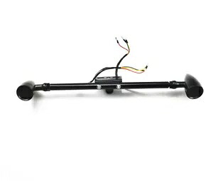クルーザーツーリングカスタムビッグドッグ用ブラックフロントまたはリアLEDターンシグナルライトバー Black Front or Rear Led Turn Signal Light Bar for Cruiser Touring Custom Big Dog 【並行輸入品】