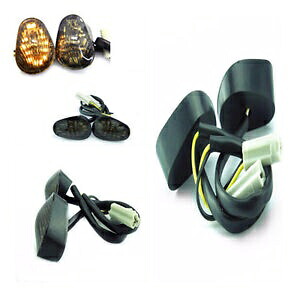 スモークフラッシュマウント LED ウインカーヤマハ YZF 2002-08 R1 03-14 R6 06-09 R6S SMOKE FLUSH MOUNT LED TURN SIGNALS FOR YAMAHA YZF 2002-08 R1 03-14 R6 06-09 R6S 【並行輸入品】