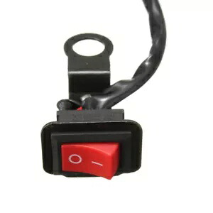 5個クワッドスクーターバイクハンドルバーミラーマウントキルスイッチオンオフライト 5pieces Quad Scooter Motorbike Handlebar Mirror Mount Kill Switch On-Off Light 【並行輸入品】