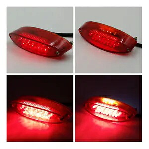 レッド 28 LED ブレーキストップテールライトストリートデュアルスポーツスズキヤマハホンダ用 Red 28 LED Brake Stop Tail Light For Street Dual Sport Suzuki Yamaha Honda 【並行輸入品】