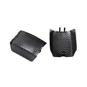 ハーレーツーリングロードグライドVロッド用ブラックフロントブレーキキャリパーダストスクリーンカバー Black Front Brake Caliper Dust Screen Cover For Harley Touring Road Glide V-Rod 【並行輸入品】