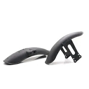 ブラックメタルフロント&リアフェンダーマッドガードカバーカフェレーサーレトロCG125用 Black Metal Front&Rear Fender Mudguard Cover For Cafe Racer Retro CG125 【並行輸入品】