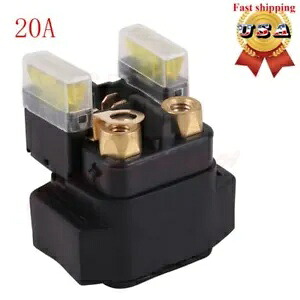 スターターソレノイドリレー 20A ヤマハラプター 660 YFM660 2001 2002 2003 2004 2005 Starter Solenoid Relay 20A for YAMAHA RAPTOR 660 YFM660 2001 2002 2003 2004 2005 【並行輸入品】