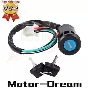 4Wires ATV キー イグニッション スイッチ ピット ダート バイク 50cc-125cc クールスター タオ タオ カズマ 4Wires ATV Key IGNITION SWITCH Pit Dirt Bikes 50cc-125cc Coolster Tao Tao Kazuma 【並行輸入品】