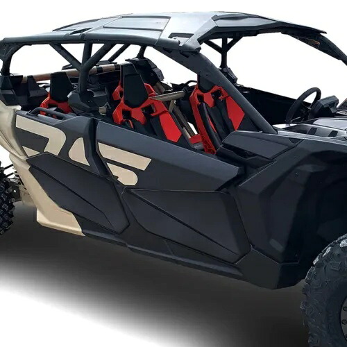 2017-2023 Can Am Maverick X3 Max 4 XDS XRS XMR 下部ドアパネルインサートセット用 For 2017-2023 Can Am Maverick X3 Max 4 XDS XRS XMR Lower Door Panels Inserts Set 【並行輸入品】