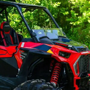 ポラリス RZR XP 1000/4 1000 2019-2020 用傷つきにくいクリアハーフフロントガラス Scratch Resistant Clear Half Windshield For Polaris RZR XP 1000/4 1000 2019-2020 【並行輸入品】