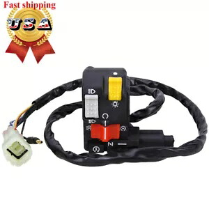 左ハンドルバースイッチスタートストップヘッドライトホンダフォアマンTRX 400 450 4x4 ATV用 Left Handlebar Switch Start Stop Headlight for Honda Foreman TRX 400 450 4x4 ATV 【並行輸入品】