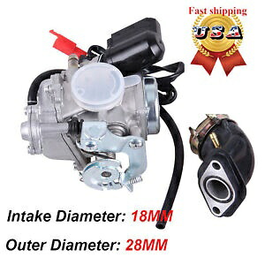 中国 50cc スクーター原付 GY6 キャブレター ATV Sunl Roketa ため Taotao Baja 18 ミリメートル Chinese 50cc Scooter Moped GY6 Carburetor ATV Sunl Roketa For Taotao Baja 18mm 【並行輸入品】