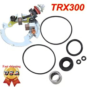 スターターブラシプレートキット Honda FourTrax TRX300 Rancher 350 400 Recon 250 ATV用 Starter Brush Plate Kit for Honda FourTrax TRX300 Rancher 350 400 Recon 250 ATV 【並行輸入品】