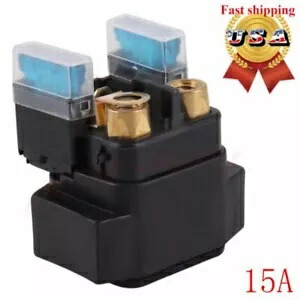 スターターソレノイドリレー ヤマハ Rhino 450 YXR450 4x4 2006-2009 2007 ブラック ATV Starter Solenoid Relay For Yamaha Rhino 450 YXR450 4x4 2006-2009 2007 Black ATV 【並行輸入品】