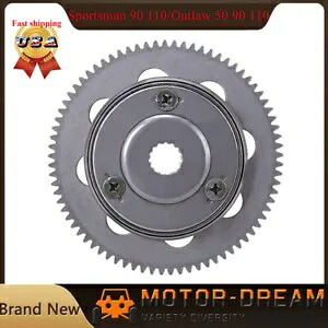 一方向スターター クラッチ ポラリス アウトロー 50 90 110 ATV 用ベアリングとギア付き 0453466 One Way Starter Clutch W/Bearing & Gear for Polaris Outlaw 50 90 110 ATV 0453466 【並行輸入品】
