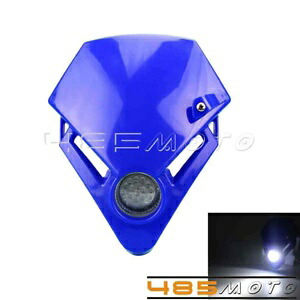 ヤマハ YZ125 YZ250F WR250 WR450F TTR250 エンデューロ LED ヘッドライトヘッドランプブルー For Yamaha YZ125 YZ250F WR250 WR450F TTR250 Enduro LED Headlight Head Lamp Blue 【並行輸入品】