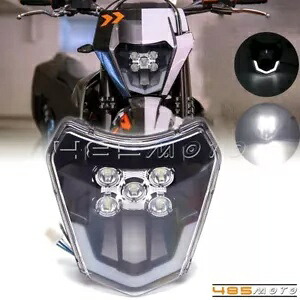 ダートバイク LED ヘッドライト ヘッドランプ XC-W EXC TPI シックスデイズ SMC R 690R エンデューロ MX 用 Dirt Bike LED Headlight Headlamp for XC-W EXC TPI Six Days SMC R 690R Enduro MX 【並行輸入品】