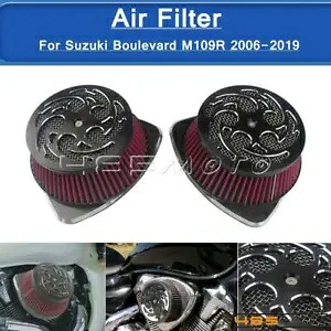 エアクリーナーインテークフィルターデュアルビッグ吸盤サベージスズキブルバード M109R VLR Air Cleaner Intake Filter Dual Big Sucker Savage For Suzuki Boulevard M109R VLR 【並行輸入品】