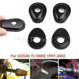 4x オートバイターンシグナルインジケータアダプタースペーサースズキ TL1000S 1997-2002 4x Motorcycle Turn Signal Indicator Adapter Spacers For SUZUKI TL1000S 1997-2002 【並行輸入品】