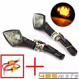 ユニバーサルオートバイ LED アンバーターンシグナルライトウインカーインジケーター 12V - ペア Universal Motorcycle LED Amber Turn Signals Lights Blinker Indicators 12V - Pair 【並行輸入品】