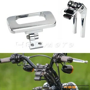 ハーレー ソフテイル ストリート ボブ FXBBS FXBR FXST 用アッパーハンドルバークランプゲージマウント Upper Handlebar Clamp Gauge Mount for Harley Softail Street Bob FXBBS FXBR FXST 【並行輸入品】