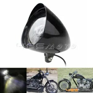 レトロ弾丸 LED ヘッドライトハーレービッグツインチョッパーボバークルーザーカフェレーサー Retro Bullet LED Headlight For Harley Big Twin Chopper Bobber Cruiser Cafe Racer 【並行輸入品】