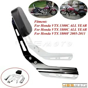 クローム バイク シーシーバー バックレスト パッド付き ホンダ VTX 1300C 1800 CF 2005-11用 Chrome Motorbike Sissy Bar Backrest w/ Pad for Honda VTX 1300C 1800 C F 2005-11 【並行輸入品】
