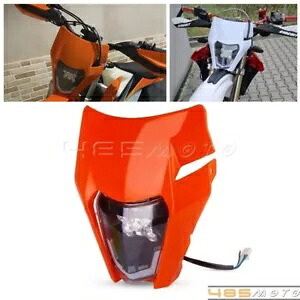 エンデューロ LED ヘッドライト KTM EXC XCW 250 350 450 500 SMC-R 690 SX SXF ダートバイク用 Enduro LED Headlight for KTM EXC XCW 250 350 450 500 SMC-R 690 SX SXF Dirt Bike 【並行輸入品】