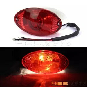 Cateye オートバイテールライト統合ブレーキランプハーレーカフェレーサーチョッパー用 Cateye Motorcycle Tail Light Integrated Brake Lamp for Harley Cafe Racer Chopper 【並行輸入品】