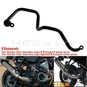 排気クラッシュバーガードマフラープロテクター ハーレーパンアメリカ 1250 2021-2024用 Exhaust Crash Bar Guard Muffler Protector For Harley Pan America 1250 2021-2024 【並行輸入品】