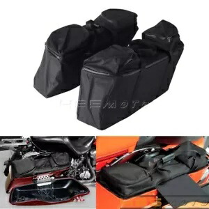 オートバイサイドインナーサドルバッグ荷物ハーレーツーリングロードストリートグライド用 Motorcycle Side Inner Saddle Bag Luggage For Harley Touring Road Street Glide 【並行輸入品】 38,610円