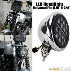 LED プロジェクターヘッドライト DRL ハーレーダイナソフテイルローライダーツーリングロードキング用 LED Projector Headlight DRL For Harley Dyna Softail Low Rider Touring Road King 【並行輸入品】