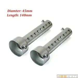 1.77 インチ 45 ミリメートルオートバイの排気マフラーパイプインサートバッフル DB キラーサイレンサー 1.77 inch 45mm Motorcycle Exhaust Muffler Pipe Insert Baffle DB Killer Silencer 【並行輸入品】