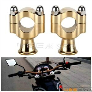 真鍮 1インチ ハンドルバー ライザー ハンドルバー マウント クランプ スーパーモタード ダートバイク オフロード用 Brass 1\