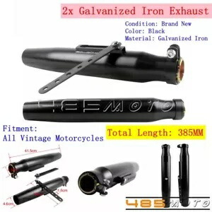 チョッパーボバー用テーパースリップオンオートバイエキゾーストマフラーサイレンサーパイプ2個 2pcs Tapered Slip-on Motorcycle Exhaust Muffler Silencer Pipe for Chopper Bobber 【並行輸入品】 56,760円