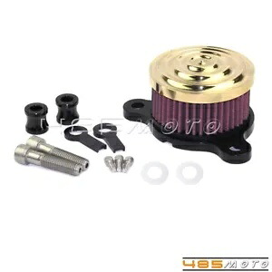 真鍮オートバイエアクリーナーインテークエアフィルターキットハーレースポーツスターXL883用 Brass Motorcycle Air Cleaner Intake Air Filter Kits For Harley Sportster XL883 【並行輸入品】