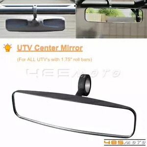 センターワイドリアビューミラー ポラリスレンジャー 500 700 800 RZR 1.75インチ ロールケージ用 Center Wide Rear View Mirror for Polaris Ranger 500 700 800 RZR 1.75'' Roll Cage 【並行輸入品】