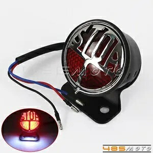 レプリカミラー「ストップ」リア Led テールライト クラシック カスタム バイク ハーレー用 Replica Miller 'Stop' Rear Led Tail Light Classic Custom Motorcycle For Harley 【並行輸入品】