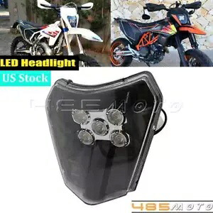 ユニバーサル LED ヘッドライト KTM SMC-R 690 EXC XCW 250 350 450 500 エンデューロバイク用 Universal LED Headlight For KTM SMC-R 690 EXC XCW 250 350 450 500 Enduro Bike 【並行輸入品】