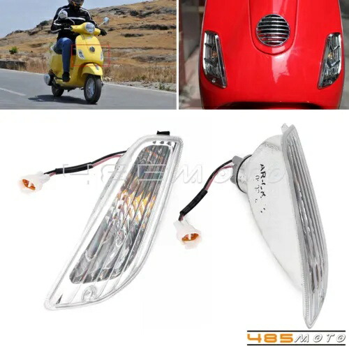 フロントターンシグナルライトアンバーインジケーター LX 50 125 2-タクト 4-タクトスクーター用 Front Turn Signal Lights Amber Indicators For LX 50 125 2-Takt 4-Takt Scooter 【並行輸入品】